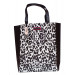 Сумка Victoria's Secret 2014 Black & White faux leather Leopard Print Tote Bag